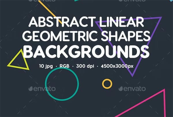 Abstract Linear Geometric Shapes Backgrounds