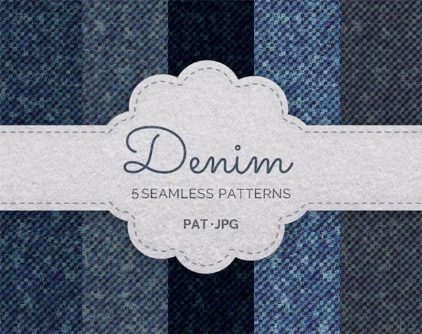 Seamless Denim Patterns Template