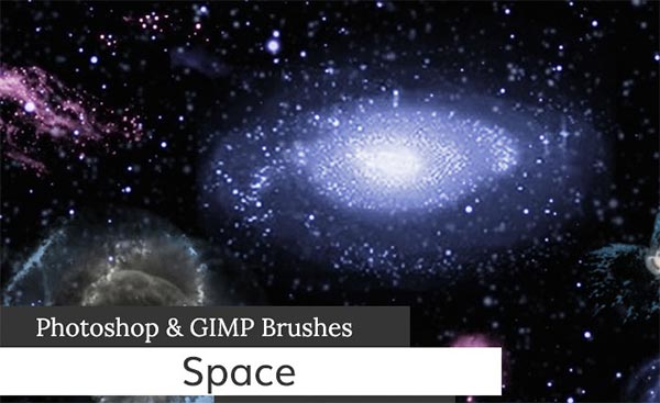 Free Space Photoshop Brushes