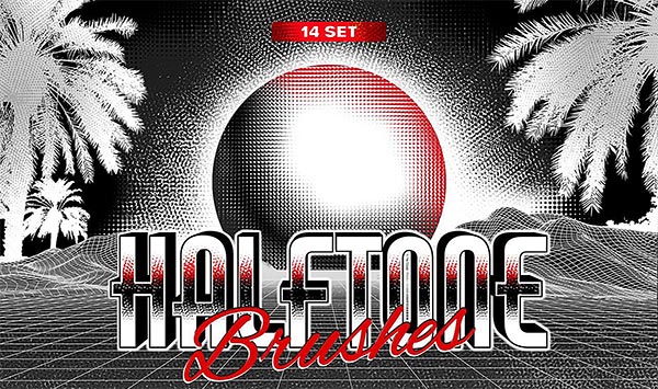 Halftone Procreate & PS Brushes