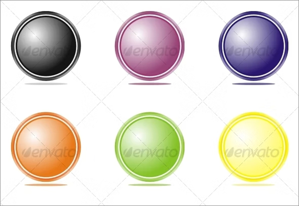 Color Element Web Buttons Template