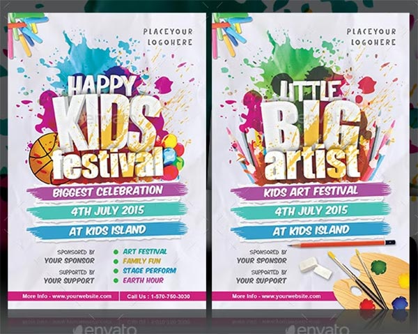 Kids Festival Flyer Template