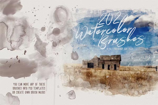 Watercolor PSD Brushes