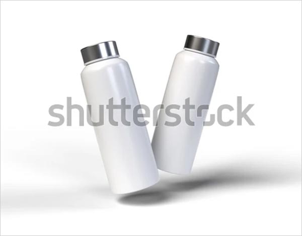 Drink Round Bottle Vector Mockup