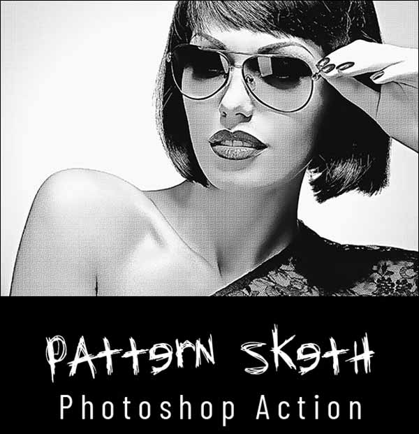Pattern Sketch Photoshop Action