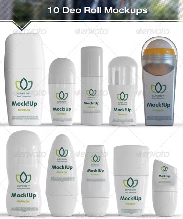 Roll-On Deodorant Mockups