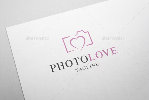 Photo Love Logo Template