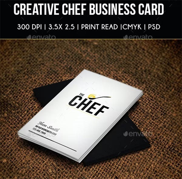 Creative Chef Business Card Template