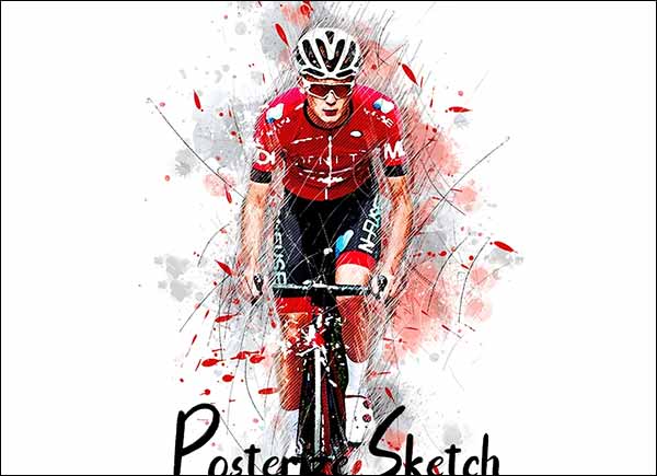 Posterize Sketch Photoshop Action