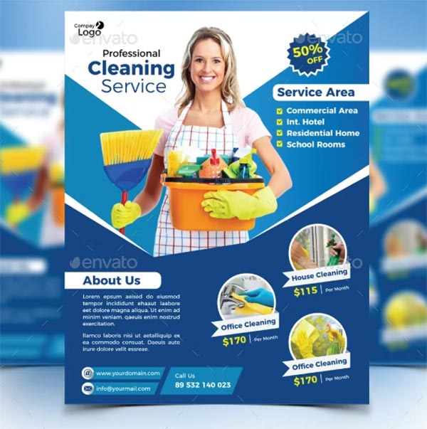 Cleaning Service Flyer Design