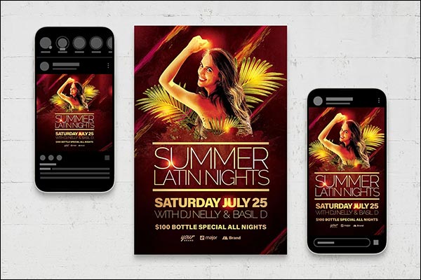 Editable Night Club Event Flyer