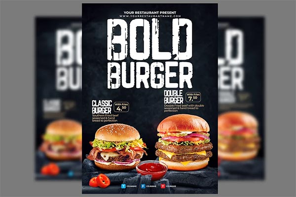 Burger Flyer and Poster Template