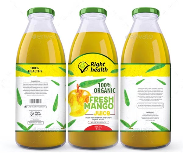 Juice label Designs Template