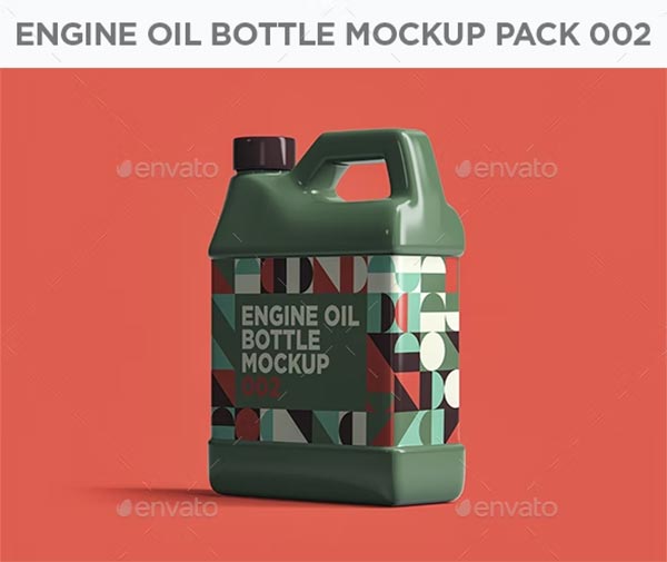 Engine Oil Bottle Mockup Pack