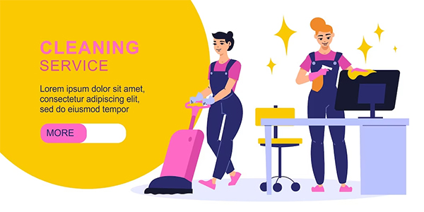 Free Cleaning service Horizontal  Web Banne