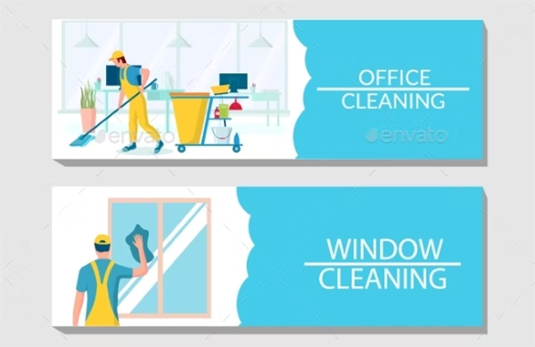 Professional Cleaning Services Vector Banner