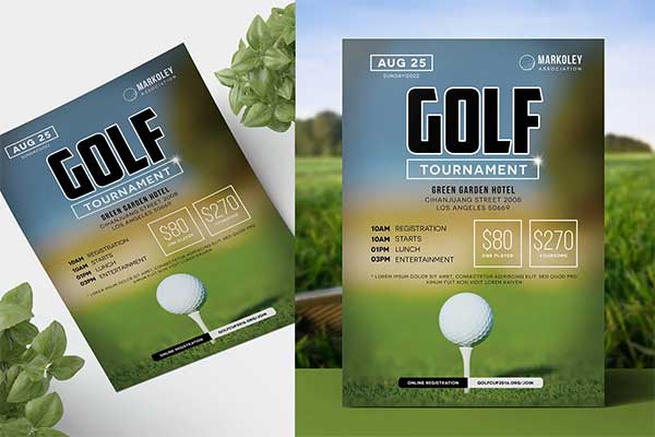 Charity Event Golf Flyer Template