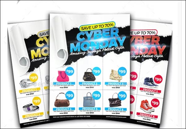 Cyber Monday Sale PSD Flyer