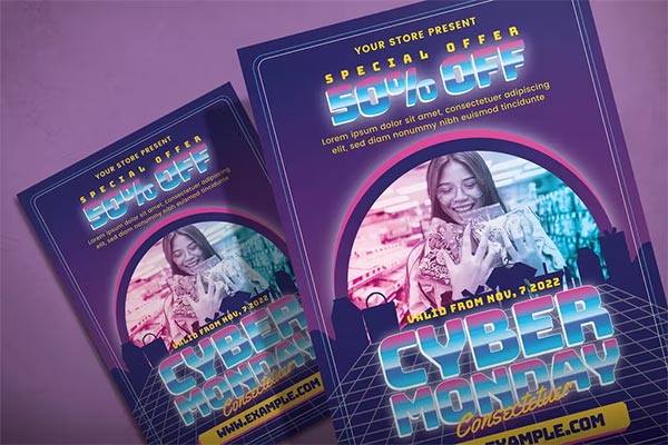 Cyber Mondays Flyer Template
