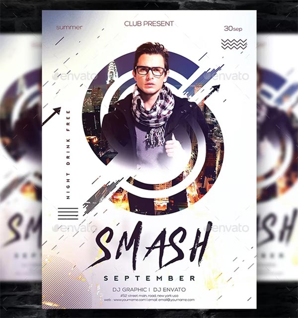 Artist Event Flyer and Poster PSD Design