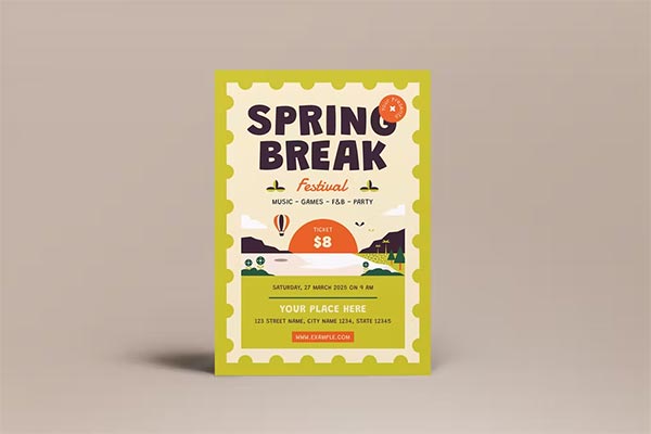 Spring Break Festival Flyer