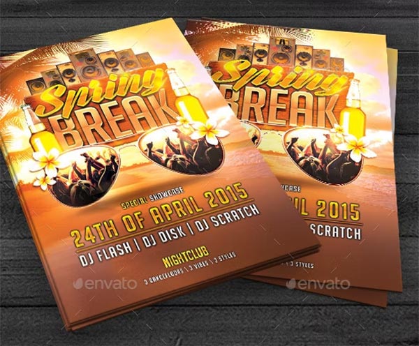 Spring Break CMYK Flyer
