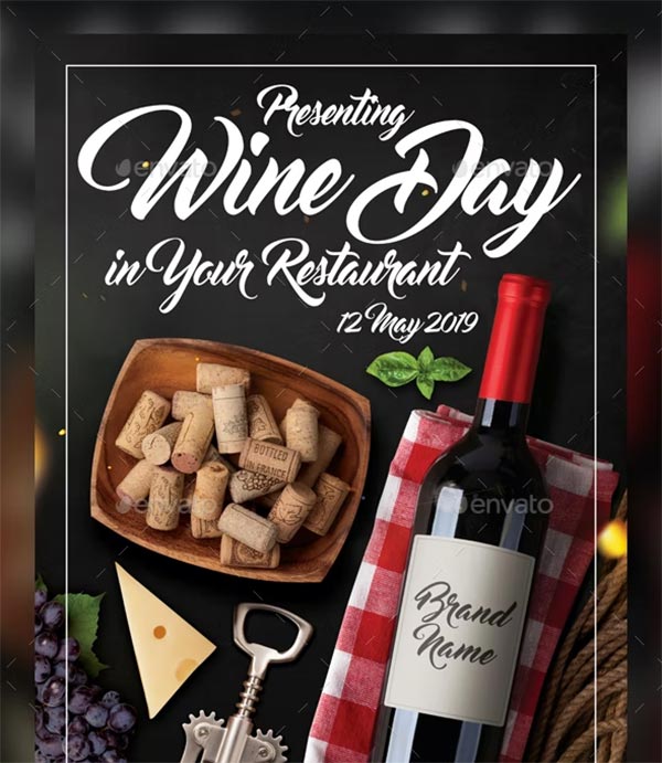 Wine Flyer Templates