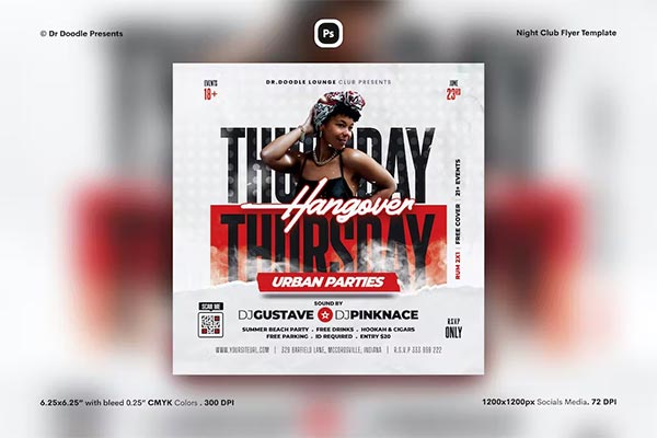 Night Club Customizable Flyer