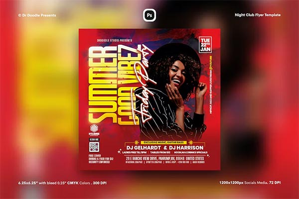 Easy to Edit Night Club Flyer