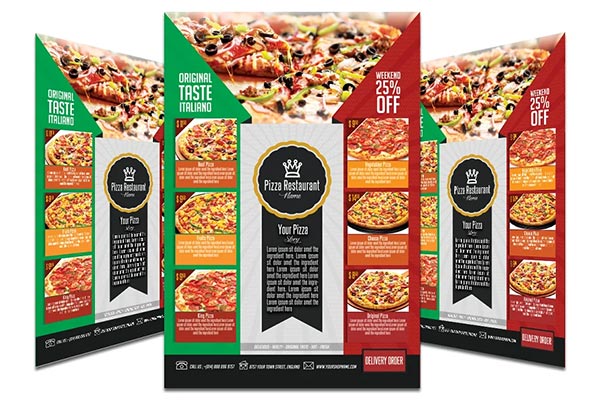 Pizza Flyer Menu Template