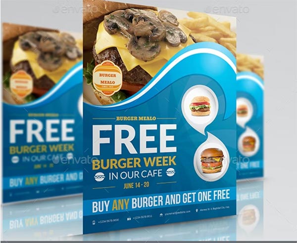 Burger Restaurant Photoshop Flyer