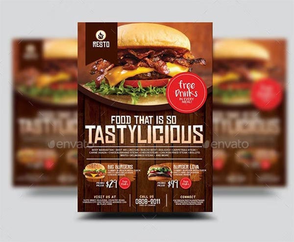 Restaurant Burger House Flyer Template