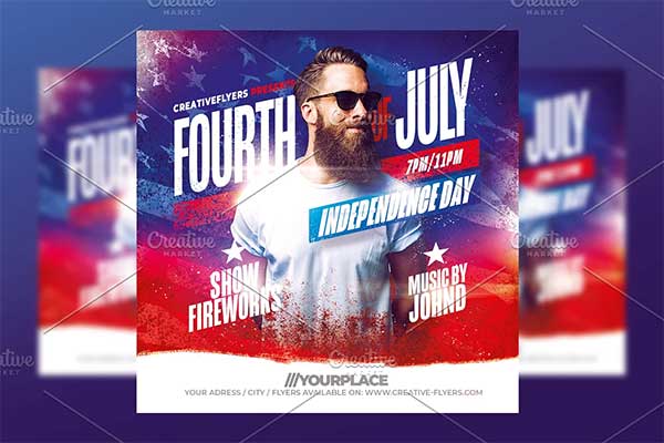 Labor DayParty Event Flyer Templat