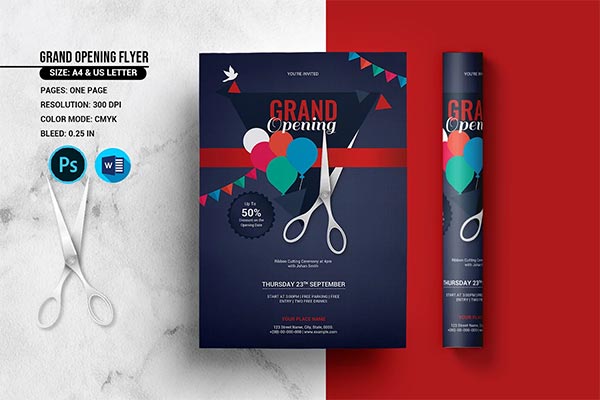 Grand Opening Flyer Design