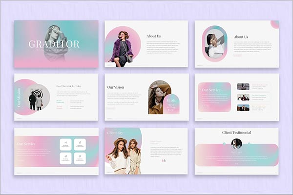 Minimal Gradient Presentation Template