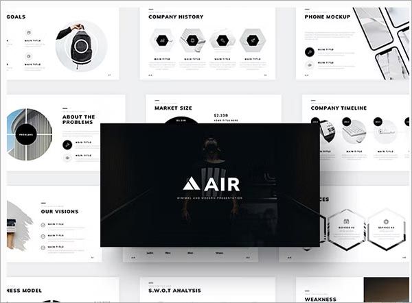 Air Minimal PowerPoint Presentation Template