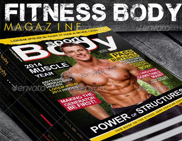 Fitness Body Magazine Template
