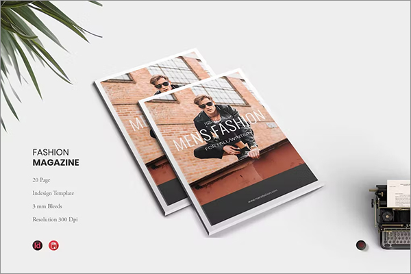 Men Fashion Magazine Design