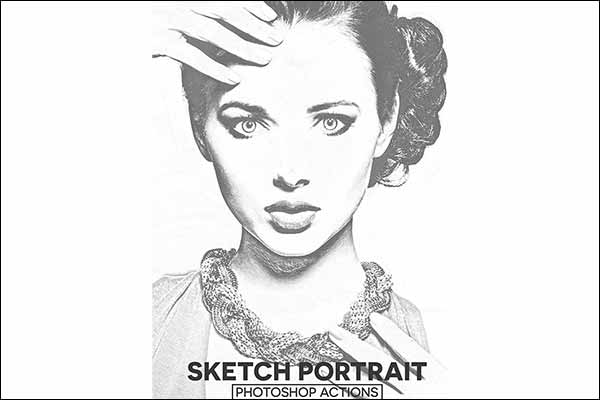 Sketch Portrait Photoshop Actions