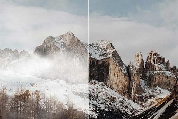 Snow and Fog Frost Photoshop Brushes