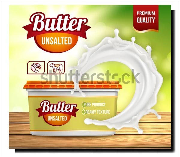 Butter Unsalted Creative Promotion Poster  Mockup