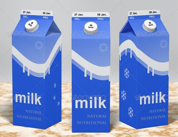 Milk or Juice Carton Mock-up