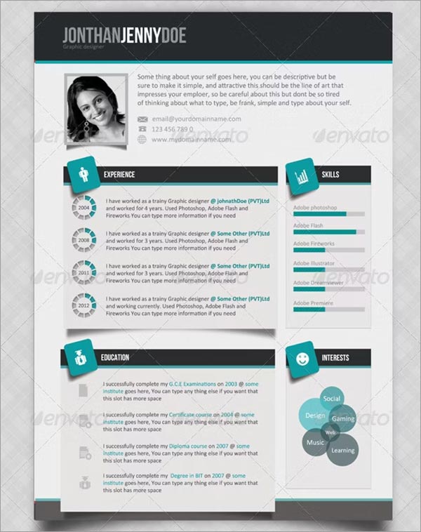 Clean Single page Resume