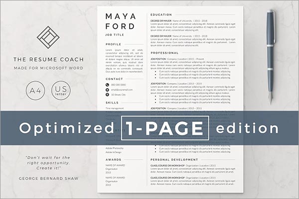 Resume Template Design
