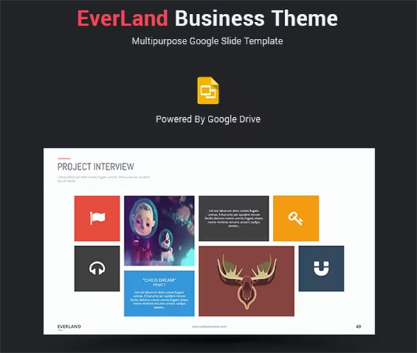 Everland Business Google Slide Theme Template