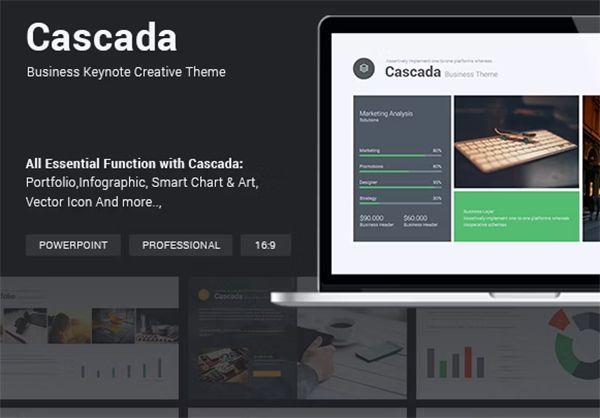 Cascada Business Keynote Theme Template