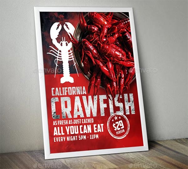 Crawfish Flyer & Poster Template