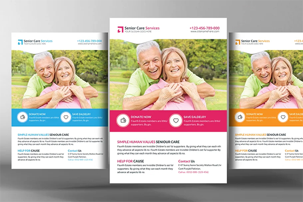Senior Care Flyer Design Template