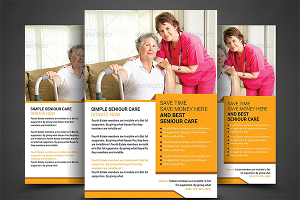 Elderly Care Flyer Template