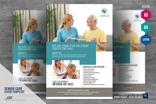 Senior and Elderly Care Flyer Template
